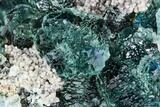 Stepped Green Fluorite Cluster on Quartz - Fluorescent #112396-2